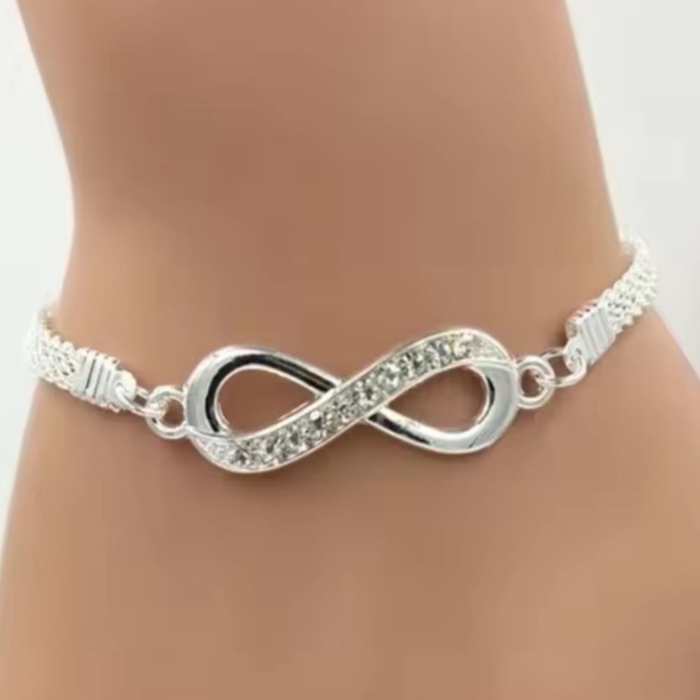 Silver Infinity Bracelet - Picture 3 of 3